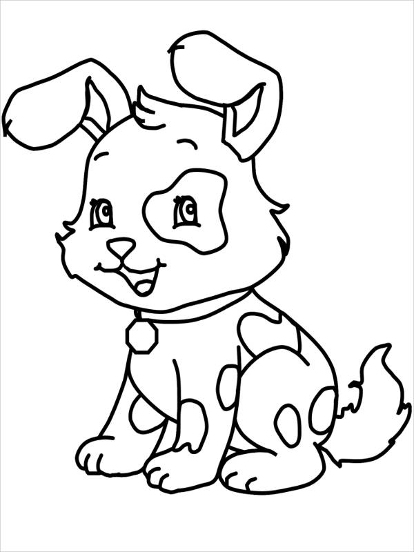 cartoon dog coloring pages