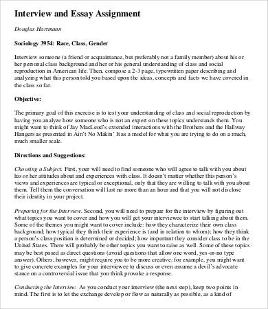 20+ Interview Essay Templates - PDF, DOC