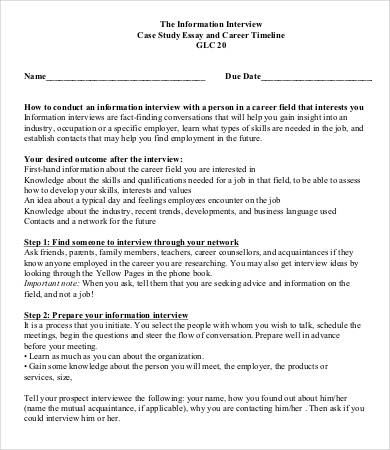 interview essay examples free