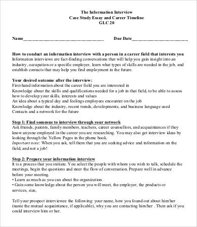 20+ Interview Essay Templates - PDF, DOC