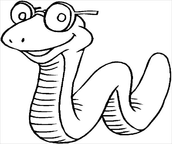 9+ Snake Coloring Pages JPG, PSD