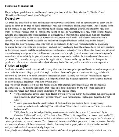 business essays pdf