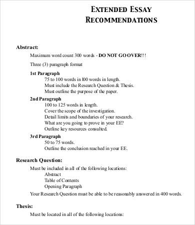 extended-essay-recommendations