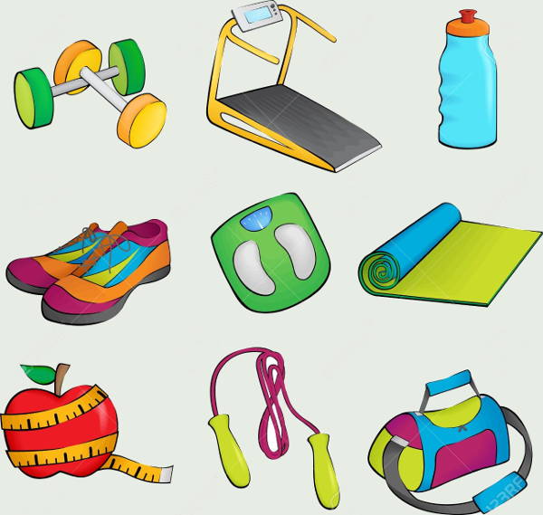 exercise equipment icons