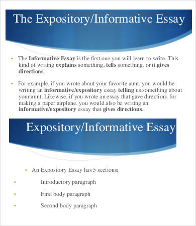 expository informative essay