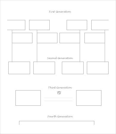 blank family tree template for large family