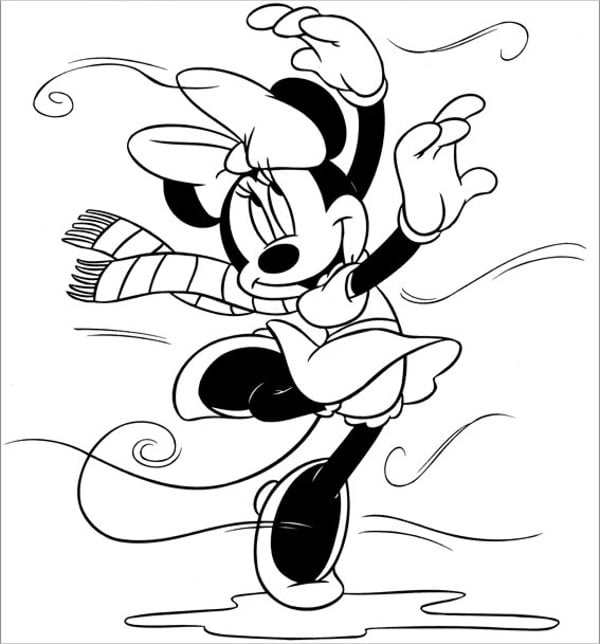 9+ Cute Minnie Mouse Coloring Pages - PSD, JPG, GIF | Free & Premium