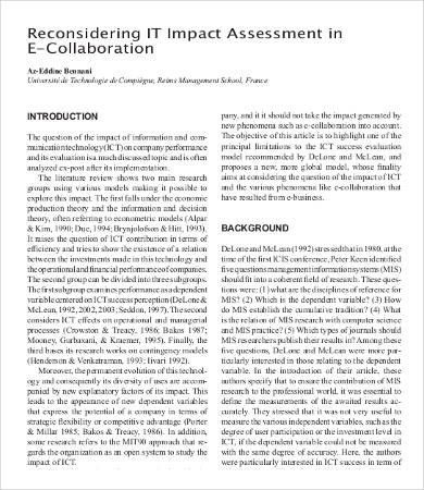 it impact assessment template