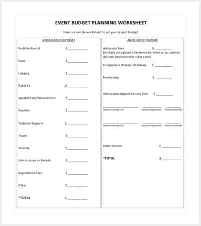 event budget planning template min