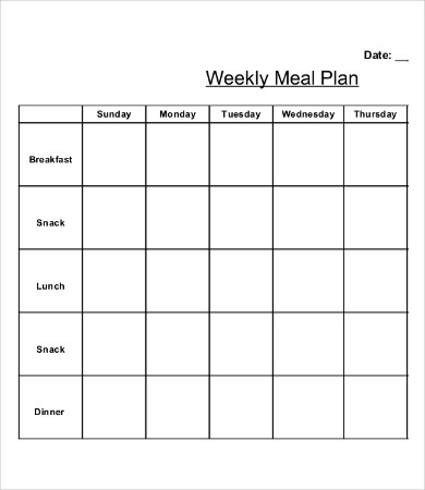 13 printable weekly calendar templates free sample