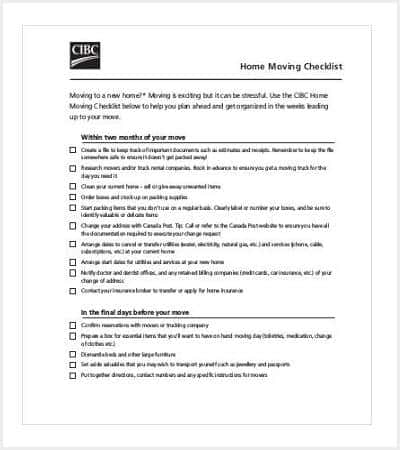 house moving checklist template min