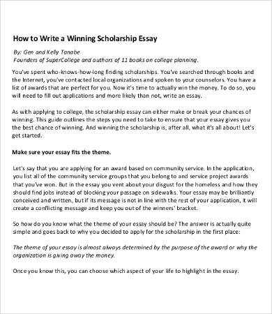 scholarship essay prompt examples