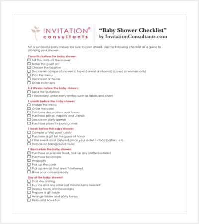 sample baby shower checklist template min