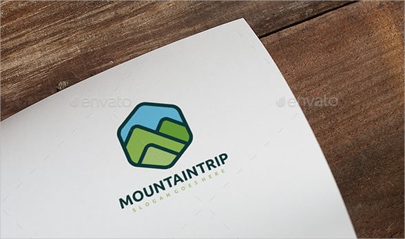 mountain landscape logo