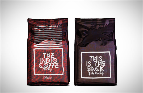 photorealistic coffee bag mockup