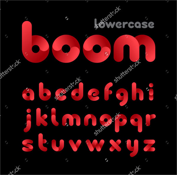 vector rounded font