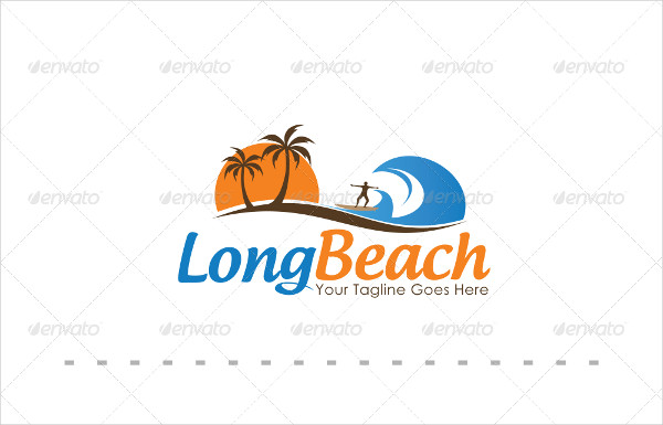 beach logo template