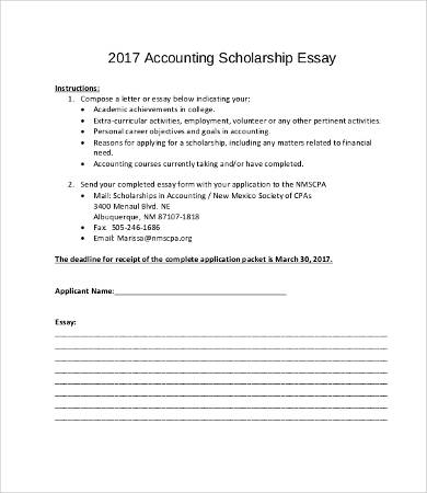 Scholarship Essay 9 Free Samples Examples Format To Download Free Premium Templates