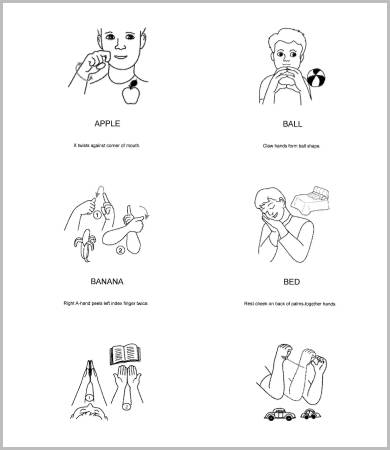 Baby Sign Language Chart