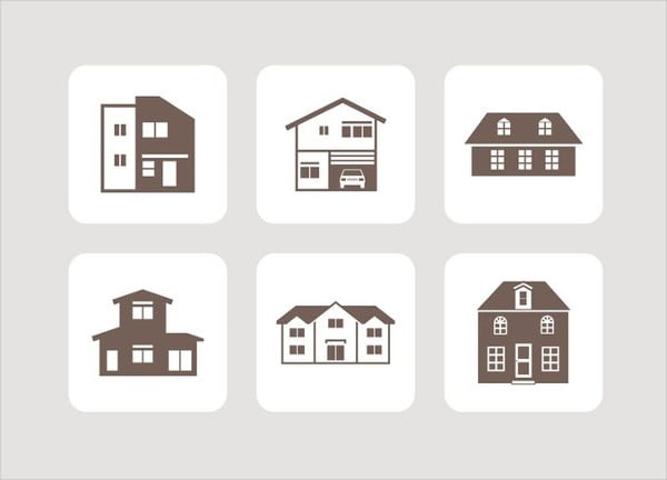 house icons vector
