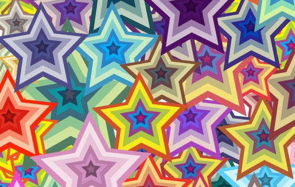 colorful star pattern