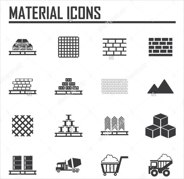 9+ Material Icons PSD, Vector EPS Format Download