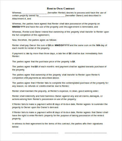 a contract pdf drafting Rent  9 Template To Documents PDF  Word, Own Contract