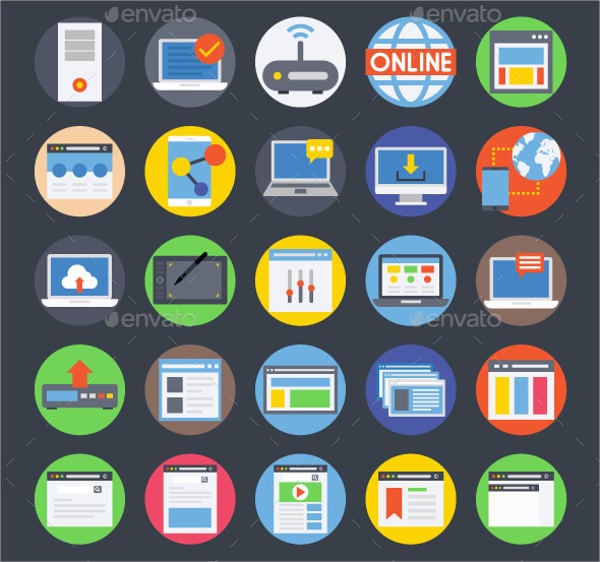 vector internet icons
