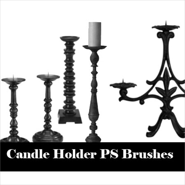 candle holder photoshop brushes