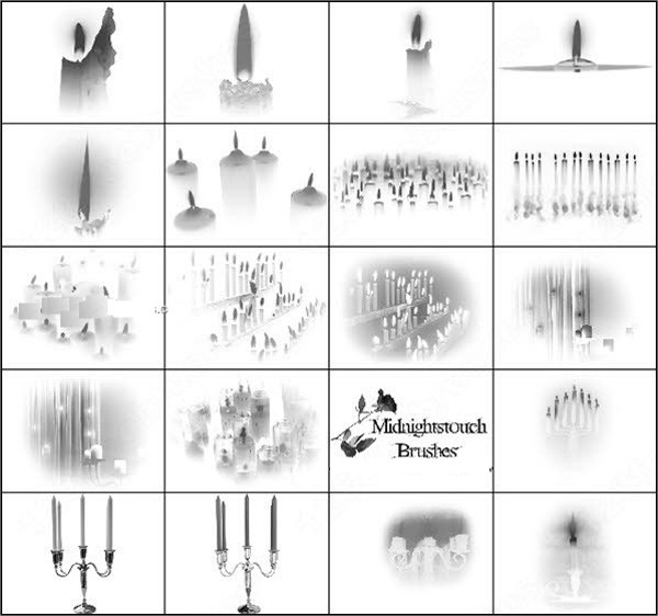 Candle Brushes 5+ ABR Format Download