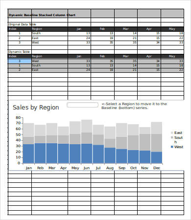 Stacked Bar Chart Excel - 4 Free Excel Documents Download