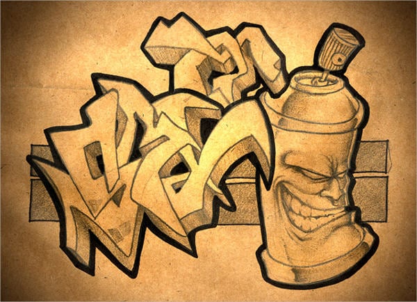 graffiti sketch drawing