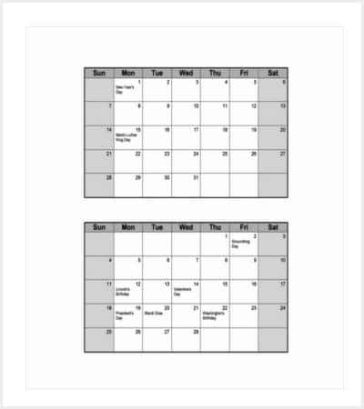 sample blank calendars template min