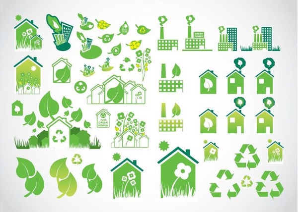 environmental icons set
