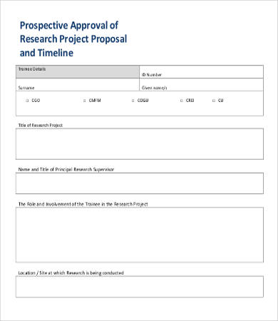project proposal timeline template