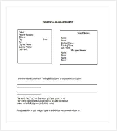 residential lease agreement template doc download min