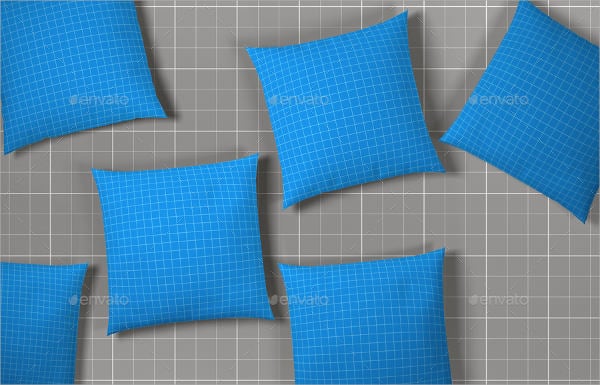 photorealistic pillow mockup