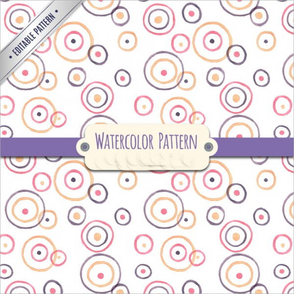 watercolor circle pattern