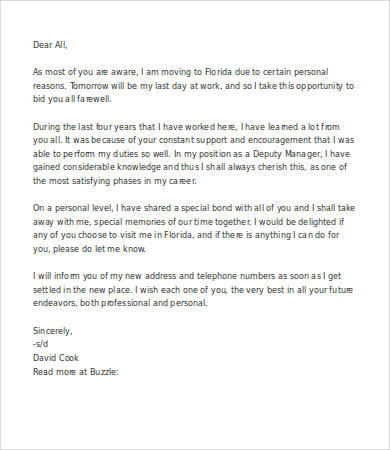 Farewell Letter To Employee from images.template.net