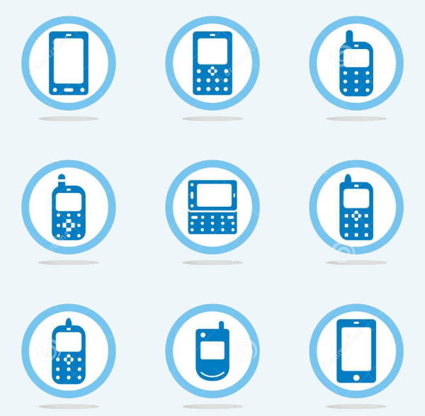 mobile phone icons