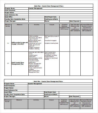 Excel Work Plan Template - 12+ Free Excel Documents Download | Free ...