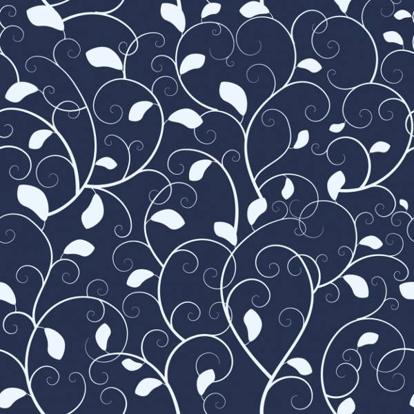 blue floral patterns