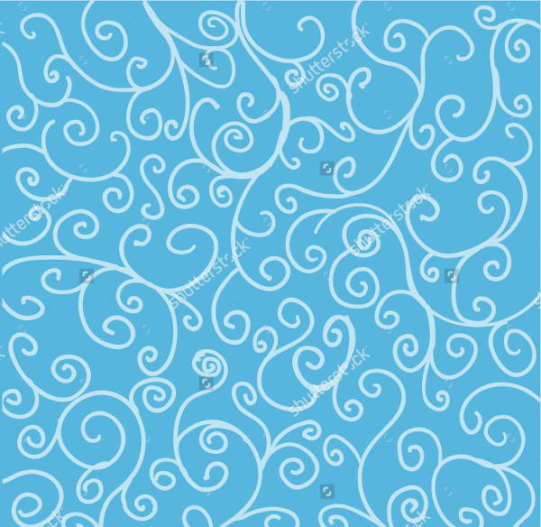 hand drawn blue patterns