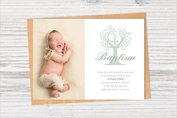 baptism party invitation template