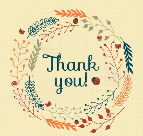 8 Vintage Thank  You  Cards Free Sample Example Format 