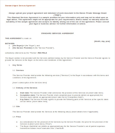 18+ Printable Agency Agreement Templates - Word, PDF, Pages