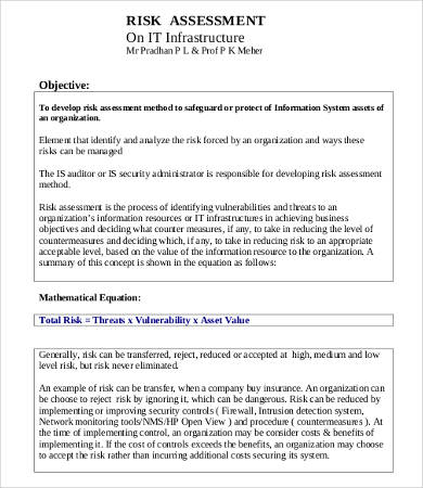 Reflective essay on risk assessment image