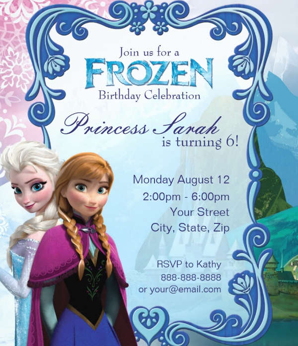 14+ Frozen Invitation Templates - Word, PSD, AI