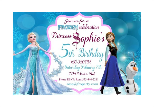 frozen castle invitation template