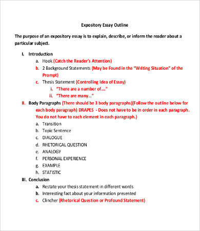 expository essay examples for middle school